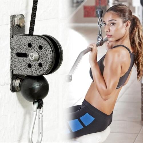 Single Pulley Block Stainless Steel Swivel Lifting Rope Pulley Silent Roller Training Equipment Accessories For Home Gym