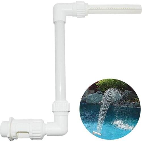 Adjustable Waterfall Swimming Pool Fountain Fish Pond Stand Sprayer Hose Replacement Tool water temperature control Accessories