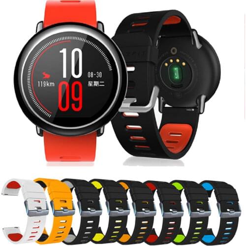22mm Silicone Watchband for Samsung Gear S3 S4 Xiaomi Huami Amazfit Huawei Wacth2 GT Wrist Band Smart Watch Band