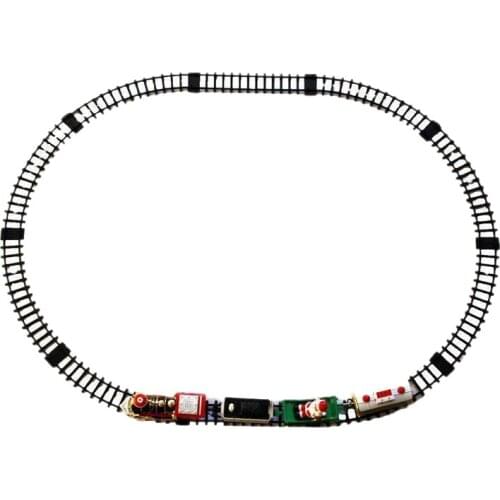 Lights and Sounds Christmas Electric Train Set Railway Tracks RC Toys Baby Home Remote Control Train Sets for Kids Gift