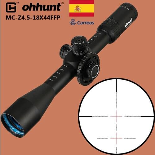 Ohhunt MC-Z 4.5-18X44 FFP Tactical Optics Sight First Focal Plane Riflescope Red Green Z1000 Glass Etched Reticle Rifle Scope
