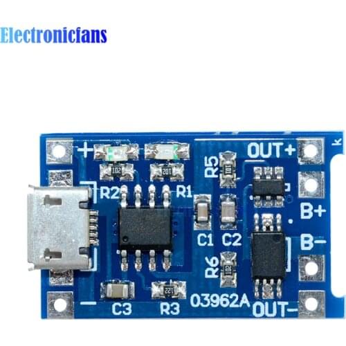 TC4056A Replace TP4056 Micro USB 5V 1A 18650 Lithium Battery Charger Module With Dual Functions Led Indicator Power Supply