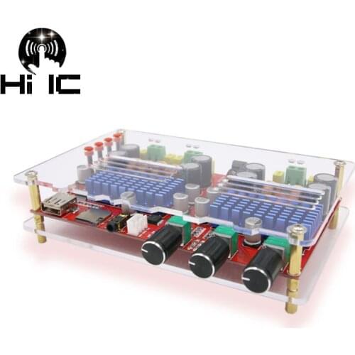 TPA3116D2 50W*2+100W Bluetooth Wireless 2.1 Digital Audio Receiver Amplifier Board Stereo DC12V-24V