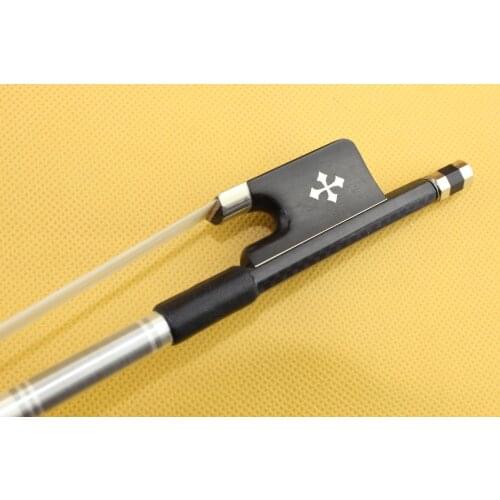 High quality New black Lattice Carbon fiber cello bow 4/4 Ebony Frog