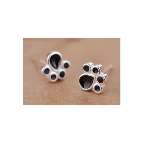 REETI 925 sterling silver Cat paw Stud Earrings for Women Elegant Wedding Jewelry pendientes mujer moda 2019 Brincos
