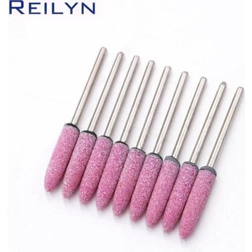 10pcs Ultra-long Sanding Head Grinding Wheel polishing bits sand polisher abrasive point nails polishing bit