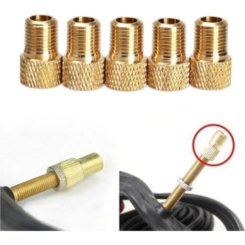 2/4PCS Valve Adapter Pump Convert Presta To Schrader Copper Valve Adaptor Wheels Gas Nozzle Tube Tool Bike Bicycle Accessories