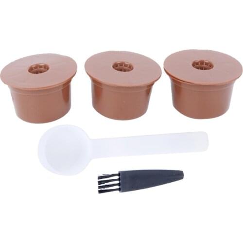 3Pcs Reusable Refillable Coffee Capsule Filter Cup Replacement Accessories Fit for Caffitaly Portable Coffee Filter Filter Cup