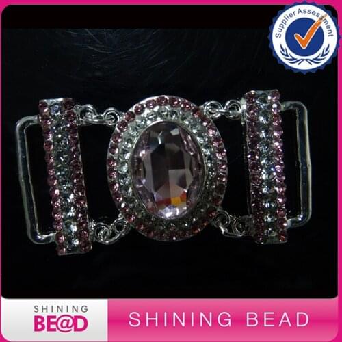 30pcs/lot BIKINI CRYSTAL RHINESTONELIGHT PINK CRYSTAL CONNECTOR STUNNING ON STAGE