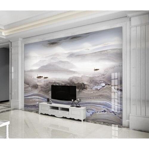3d wallpaper murals custom living room bedroom home decor 3D HD ink landscape marble pattern decorative painting murals