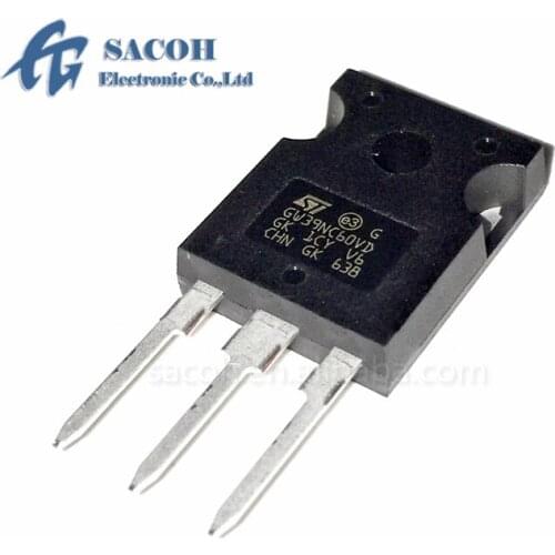 5Pcs STGW39NC60VD GW39NC60VD or STGW40NC60V GW40NC60V TO-247 40A 600V Very fast IGBT