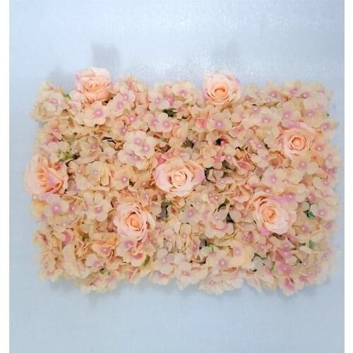 60x40cm Artificial Flower wall decoration Road Lead Hydrangea Peony Rose Flower Mat Wedding Arch Pavilion Corners decor floral