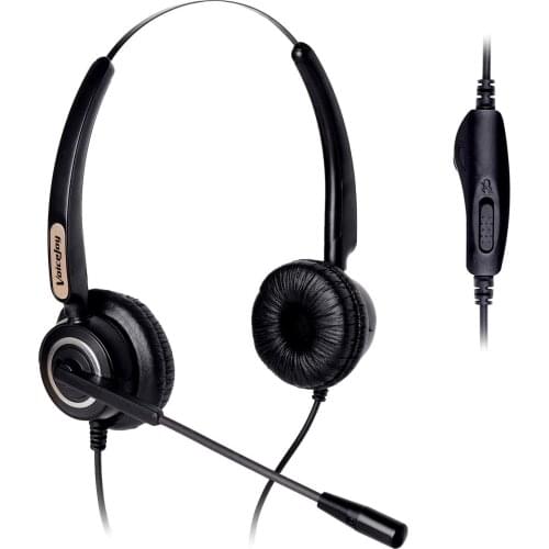 Binaural headset with mic for Call Center Telephone Headset for AVAYA 1608 1616 9601 9608 9610 9611 9620 9630 9640 9650 2400 etc