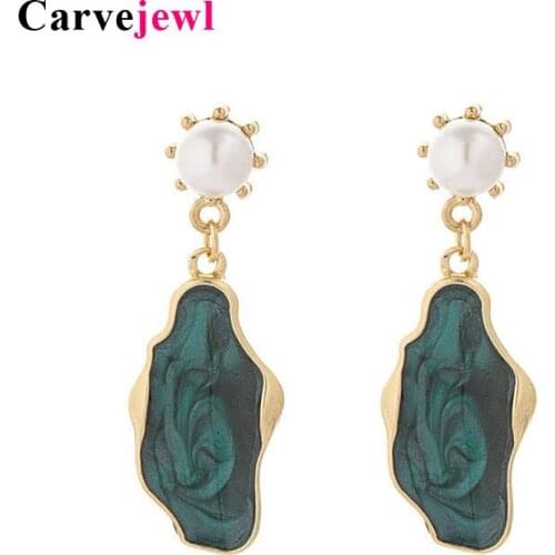 Carvejewl new arrival unique party show Earrings irregular enamel charms pendant dangle Earrings for fashion Women girl jewelry