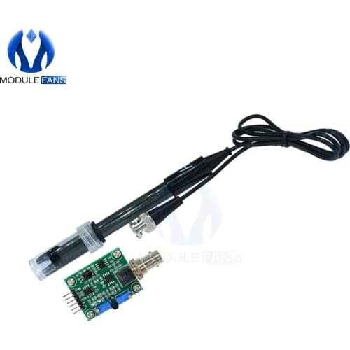 Liquid PH Value Detection Detect Sensor Module Monitoring Control Board for Arduino BNC Electrode Probe Controller