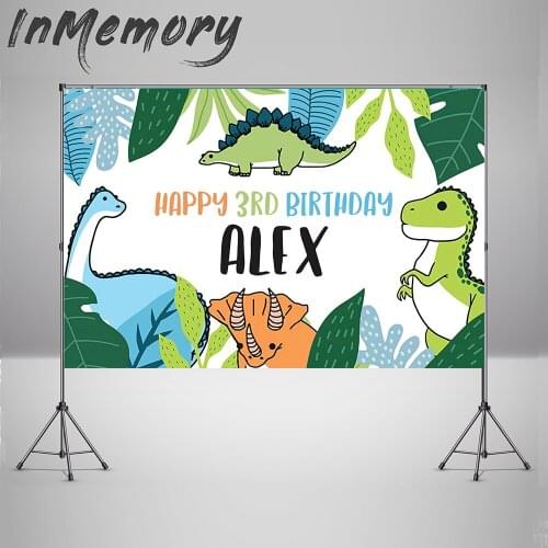 Dinosaur Photography Background for Photo Studio Jungle Forest Animal Safari Party Newborn Baby Shower Boy Birthday Backdrop