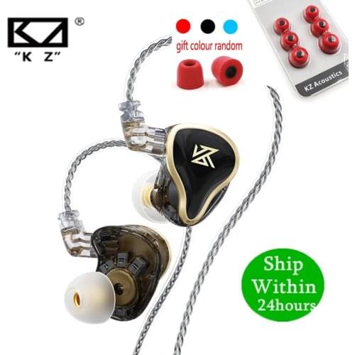 KZ ZAS 7BA 1DD Hybrid In-ear Earphones 16 Unit PCB Crossover Board Metal HIFI Music Sport Headset KZ ZSX ZAX VX ZSNPRO AS12 AST