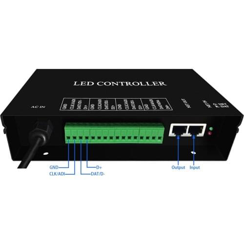 H802TB;LED MASTER pixel controller;support DMX console;software(LED Build Software)work with Slaver(H801RA,H802RA,H801RC)