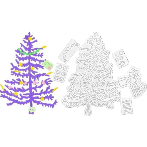 Julyarts Christmas Tree Scrapbooking Cutting Dies Molde For Scrapbooking Craft Stencil DIY Album Template Decor Model