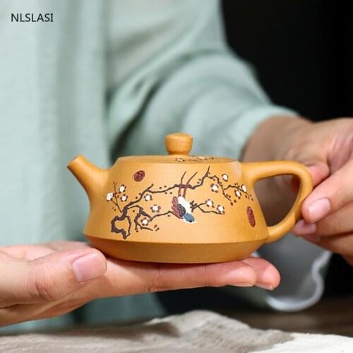 Chinese Yixing tea pot purple clay filter teapot beauty kettle Raw ore Handmade teaware Drinkware Customized Authentic 140ml