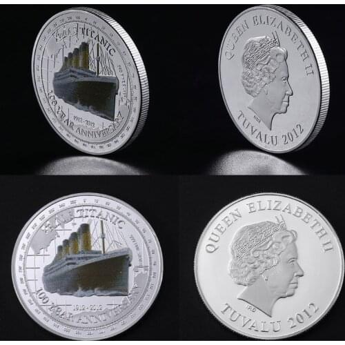 100th anniversary Of Titanic Commemorative Coin Collection Gift Souvenir Art Metal Antiqu
