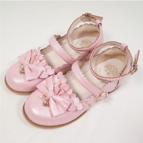 Slingback Bowknot Sweet Girls Female Kawaii Student Japanese Cute Anime Lolita Shoes Women Harajuku Jk Uniform Feminine Cosplay