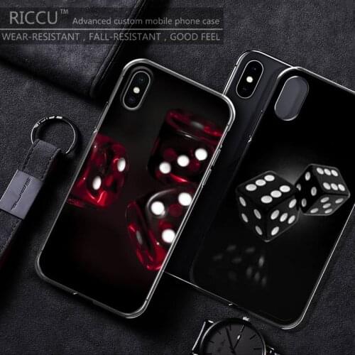 Cool dice Phone Case For iPhone 11 12 Pro Max X XS XR 7 8 7Plus 8Plus 6S SE Soft Silicone Case cover