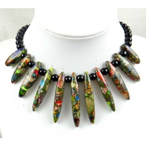 Natural stone Turquoises Quartz Crystal Opal Beautiful Multicolored Sea Sediment stone pendant for diy Jewelry making necklace