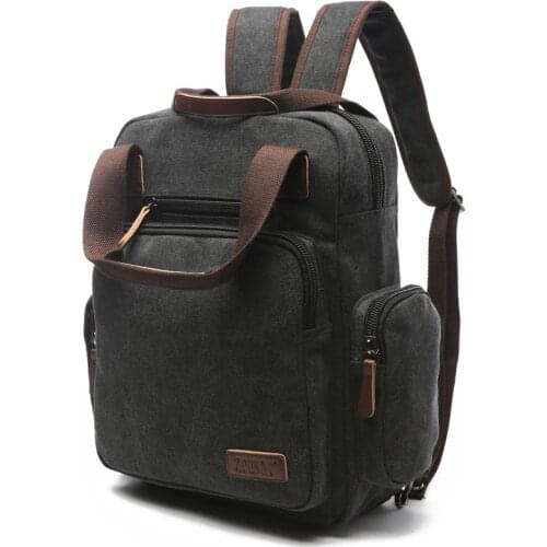 2021 Newcasual Laptop Backpack Canvas USB Charging Men Business Large CapacityTravel Bag Anti-theft Waterproof School Backpacks
