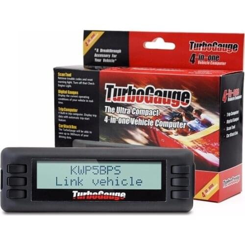 OBDII 2 /EOBD TurboGauge 4 IV Auto trip Computer Scan Tool Digital Gauge 4 in 1 Vehicle Computer car trip computer