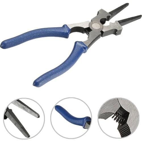 Flat Mouth MIG Welding Pliers Insulated Handle Carbon Steel for Welding Torch Mig Wire Cutting Multipurpose Tools Spring Loaded