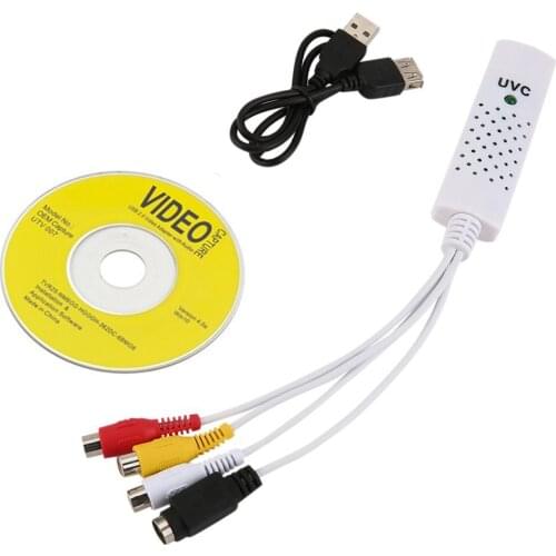 Portable USB 2.0 Easycap Audio Video Capture Card Adapter VHS to DVD Video Capture Converter For Win7/8/XP/Vista