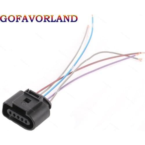 VAG Air Flow Meter Wire Connector Plug 5 Pin1J0973705 For VW CC Passat Golf Jetta Polo Touareg For Audi A3 A4 A6 A8 Q7 TT R8