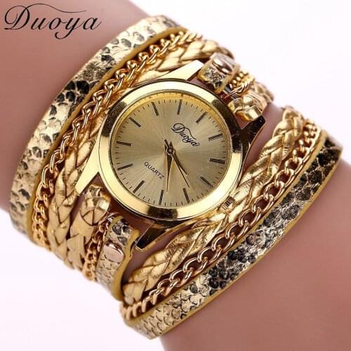 Luxury Watches Womens Sexy Snake Pattern Circled Bracelet Watch Woven Twist Trend Watch Alloy Quartz Womens Watch Watch Women