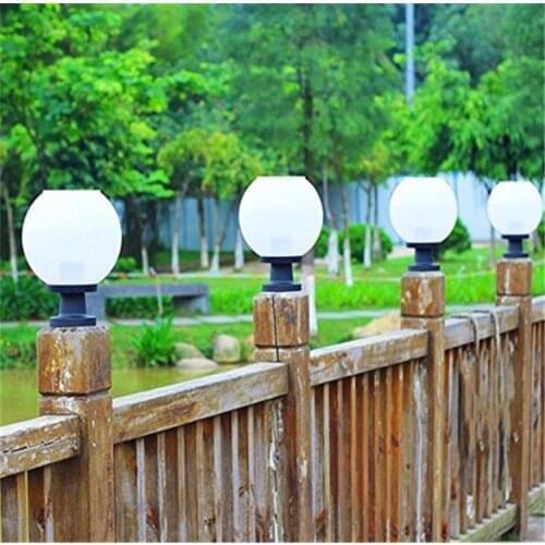 LiangTu ABS E27 Solar Fence Gate Ball Light