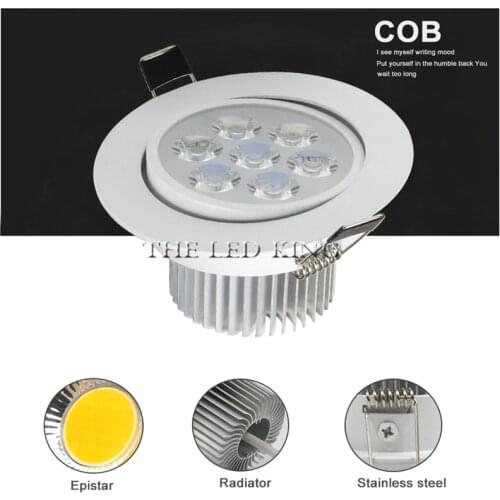 Super Bright 220V 6W 8W 10W 12W 15W 18W Ceiling downlight Epistar LED Recessed Ceiling lamp Spot light For home illumination