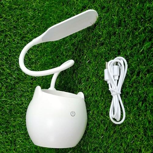 LED Table Lamp Rechargeable Desk Lamp Eye Protection Learning Children Bedroom Bedside Lamp Adjustable Flexible Reading Light