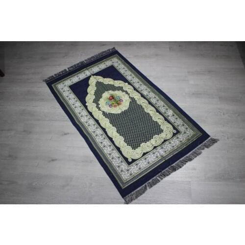 Çeyizdiyarı Ravza Woven Prayer Mat Navy Blue