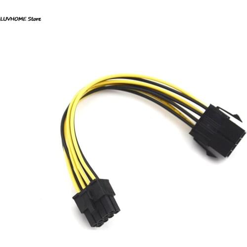 20cm Power Extension Computer Male To Female Graphics Card 8 Pin ATX EPS Cables Connectors
