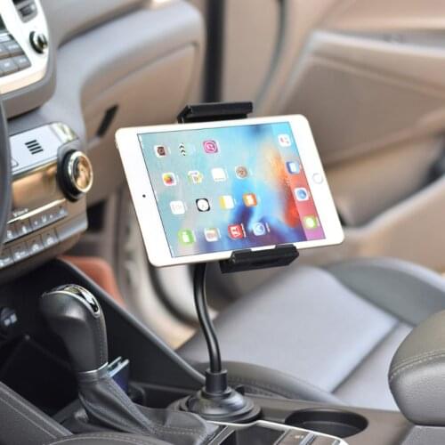 Universal Universal Gooseneck Adjustable Car Cup Holder Mount Cradle for iphone iPad Samsung Galaxy Xiaomi Huawei 5.5"-11" or