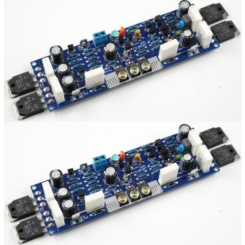 2 PCS LJM L12-2 Power Amplifier Kit Dual Channel Ultra-low Distortion Amplifier Classic AMP DIY Kit/Finished With radiator