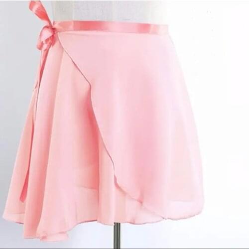 USHINE Quality Adult Chiffon Ballet Tutu Skirt For Dance Gymnastics Skate Tied Skirt Teacher Training Ballet Skirts Women Girls