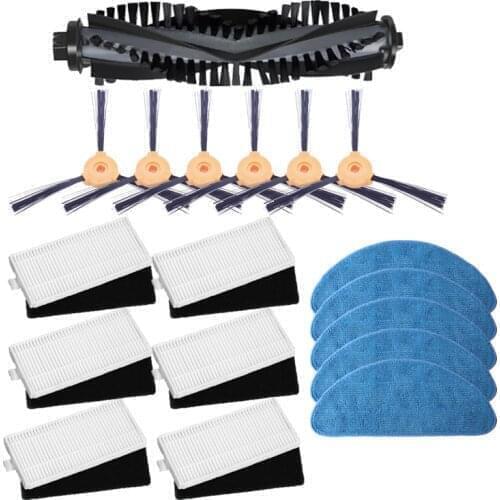 Replacement Parts For Ecovacs Deebot 605 Robot Vacuum Cleaner Main Brush Hepa Filter Side Brushe Mops Accessory Kit Clean Tools