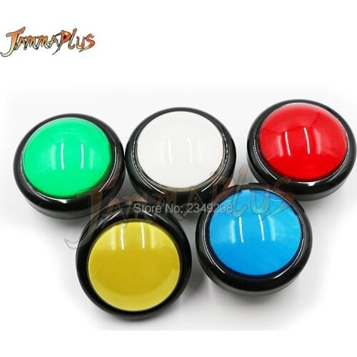 1PCS 100mm Convex Round Push Button Arcade Button Switch Illuminated Buttons 12V LED Lamp