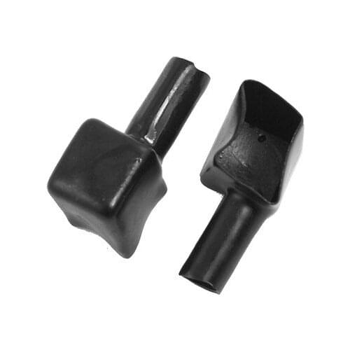 10 x Square Mouth Battery Cable Terminals Sleeves Boots Black for Auto