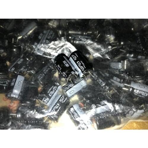 10pcs/25pcs 470uF 25V Japan NICHICON HE Series 10x16mm High Ripple Current Impedance 25V470uF Aluminum Electrolytic Capacitor