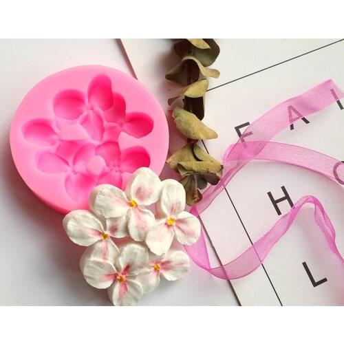 3D Four Leaf Clover Soap Silicone Molds Fondant Silicone Cake Sugarcraft Decorating Tools Resin Clay Chocolate Baking Mold