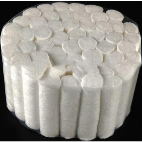 50Pcs White Disposable Dental Cotton Rolls High Absorbent Non-Sterile for Dentists Nose Plugs Nosebleed Kit Accessories