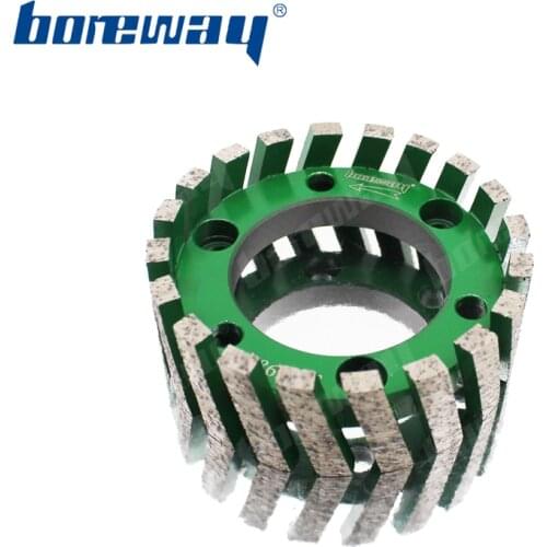 Boreway Supply A Piece Of D86*30T*50H CNC Segmented Type Sintering Standard Stubbing Wheels For Granite Marble And Other Stone
