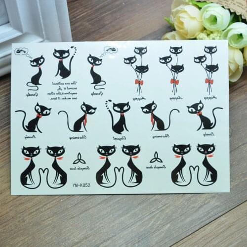 Black cat camera butterfly dinosaur angels eyes Temporary Tattoo tatoo sticker tattoo sex products flash tattoos taty sticker